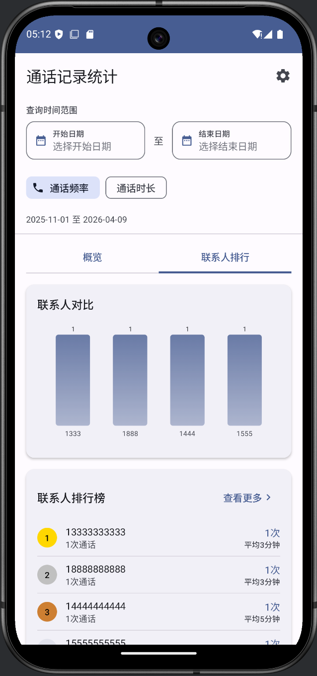 通话编辑器应用设置界面：包含权限管理和语言切换选项